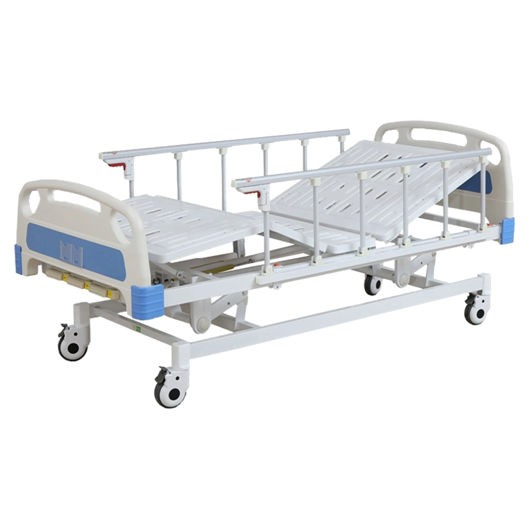 Three function manual bed with siderails